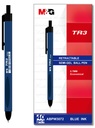M&G Chenguang Triangle Ballpoint Pen TR3, Blue