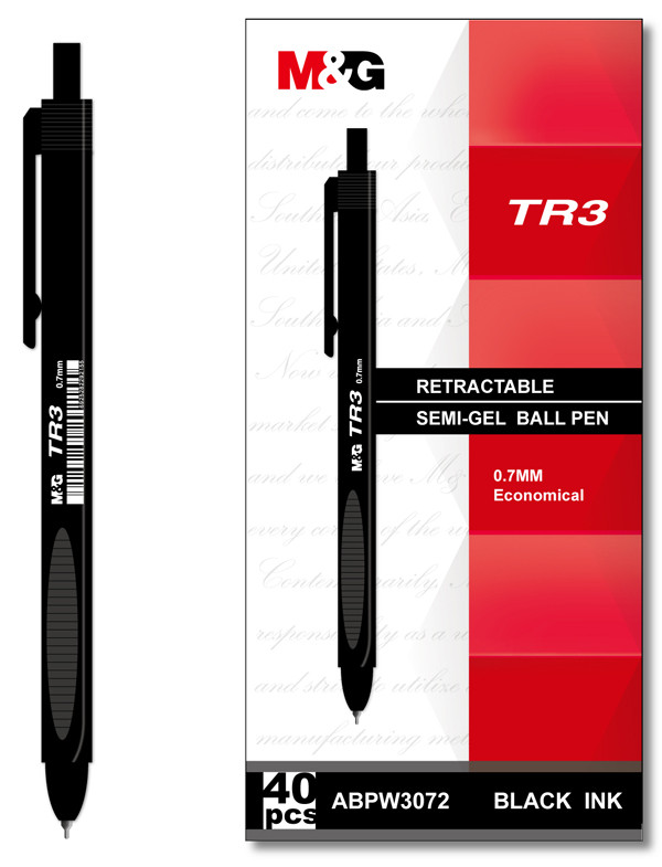 M&G Chenguang Triangle Ballpoint Pen TR3, Blue