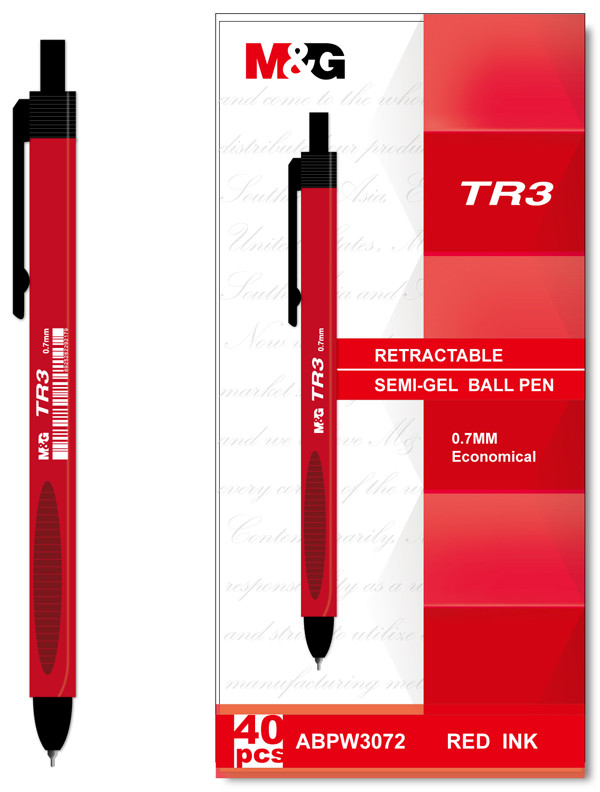 M&G Chenguang Triangle Ballpoint Pen TR3, Blue