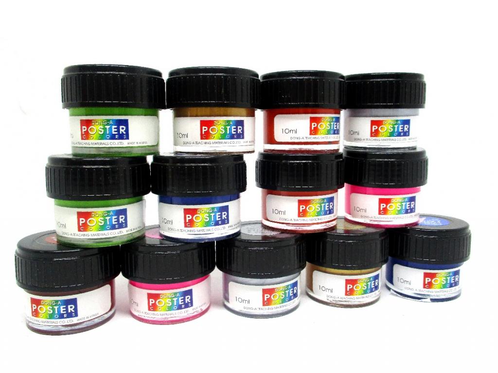 Dong-A Poster Gouache, Pot 30 ml, Assorted Colours