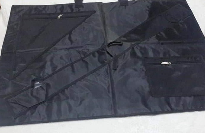 Artist Portfolio Bag, Premium, Black Cloth, Quarter Sheet