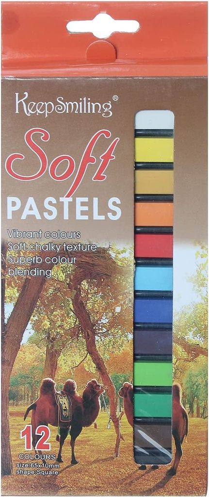[ART-PSL-0008] Keep Smiling Soft Pastel Set, 12 Colours