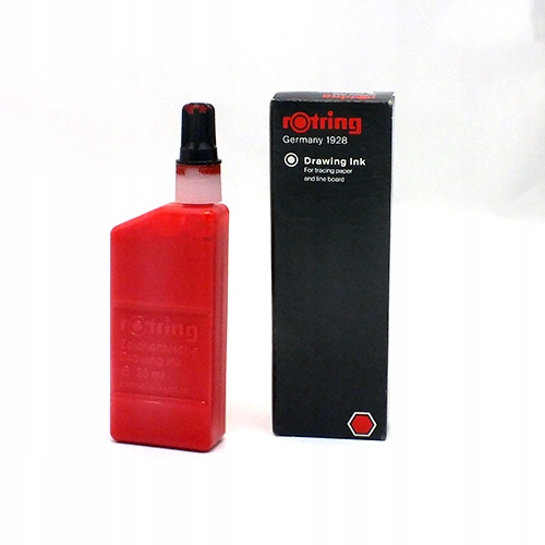 Rotring Isograph Technical Pen Ink, 23 ml, Red
