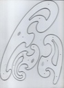 Samir & Aly French Curve Set, Clear Plastic, 3 Pieces