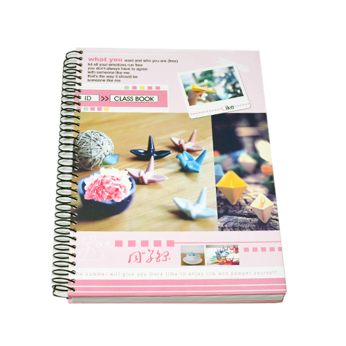 Yassin Spiral Sketchbook, Hard Cover, 200 Sheets, Pink