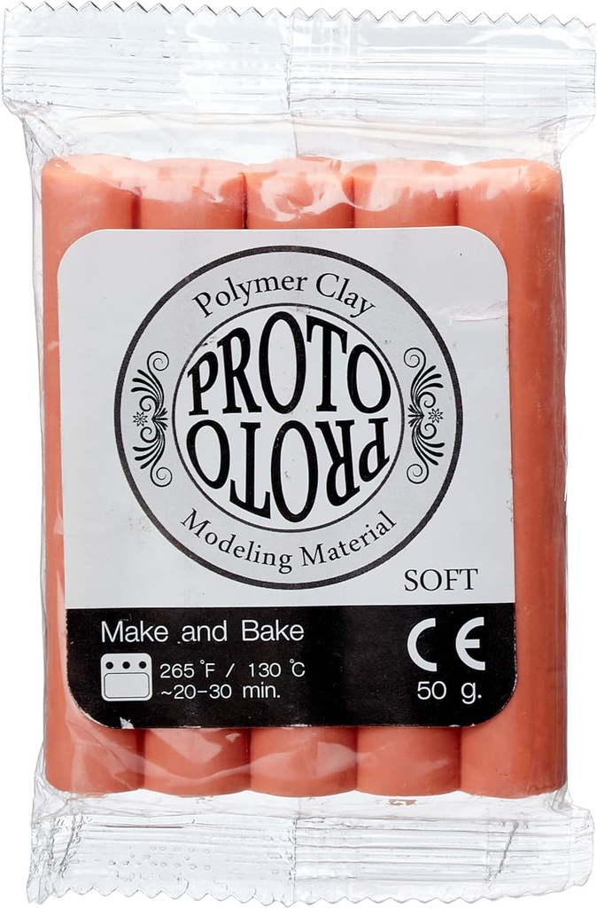 Proto Polymer Clay, 50 g, Soot Brown No. 23