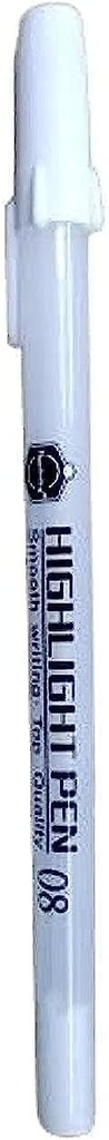 [PEN-GEL-0002] Keep Smiling White Gel Pen, 0.8 mm