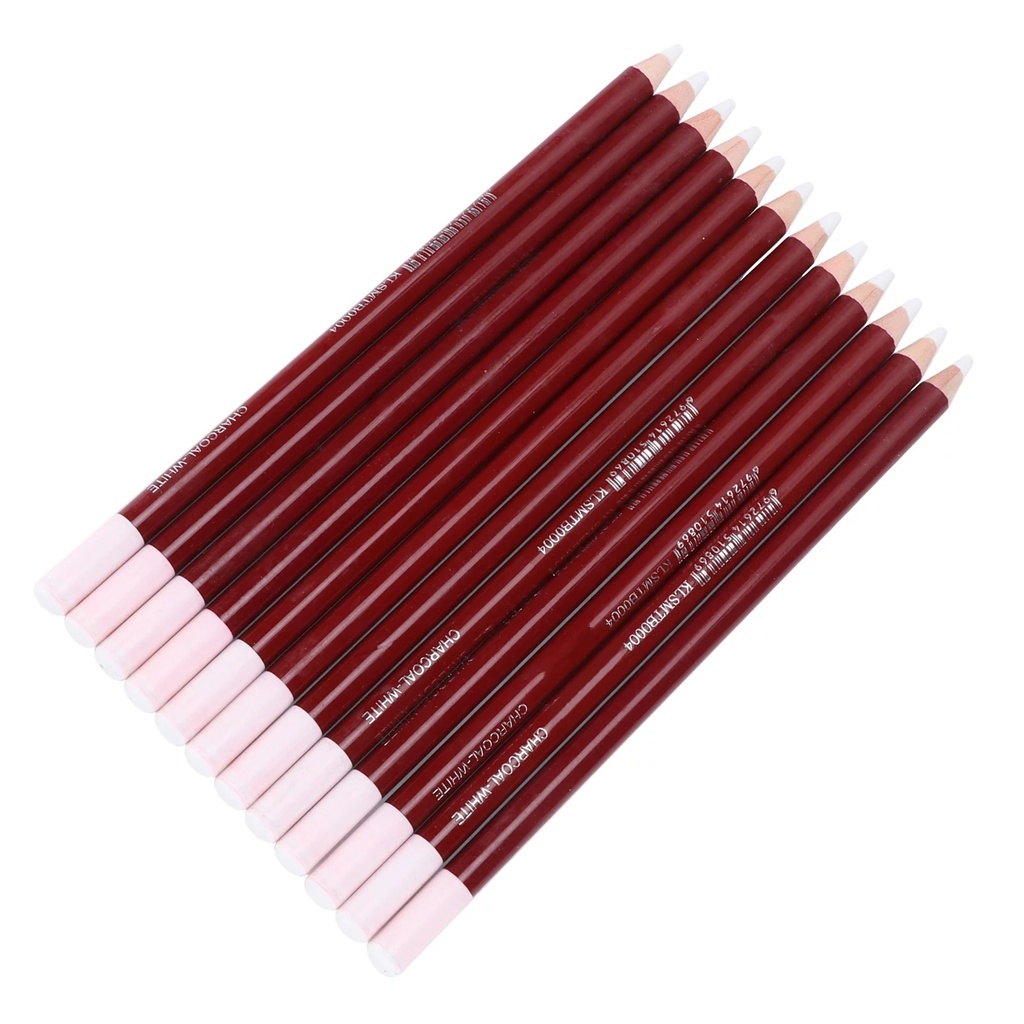 [PEN-PCL-0009] Crot Soft Pastel Pencil, Red Body with White End