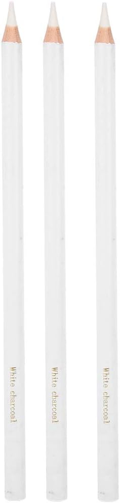 [PEN-PCL-0006] Bianco Soft Charcoal Pencil, White Wood, Medium