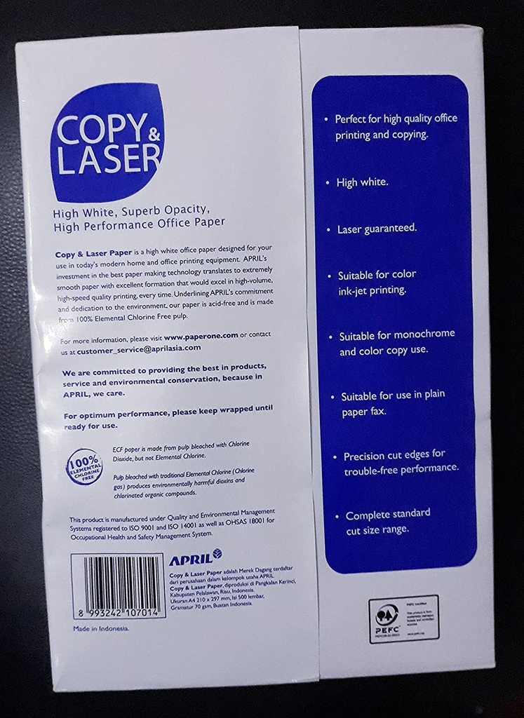 ليزر كوبي ورق تصوير A3 (70 جم/م²)