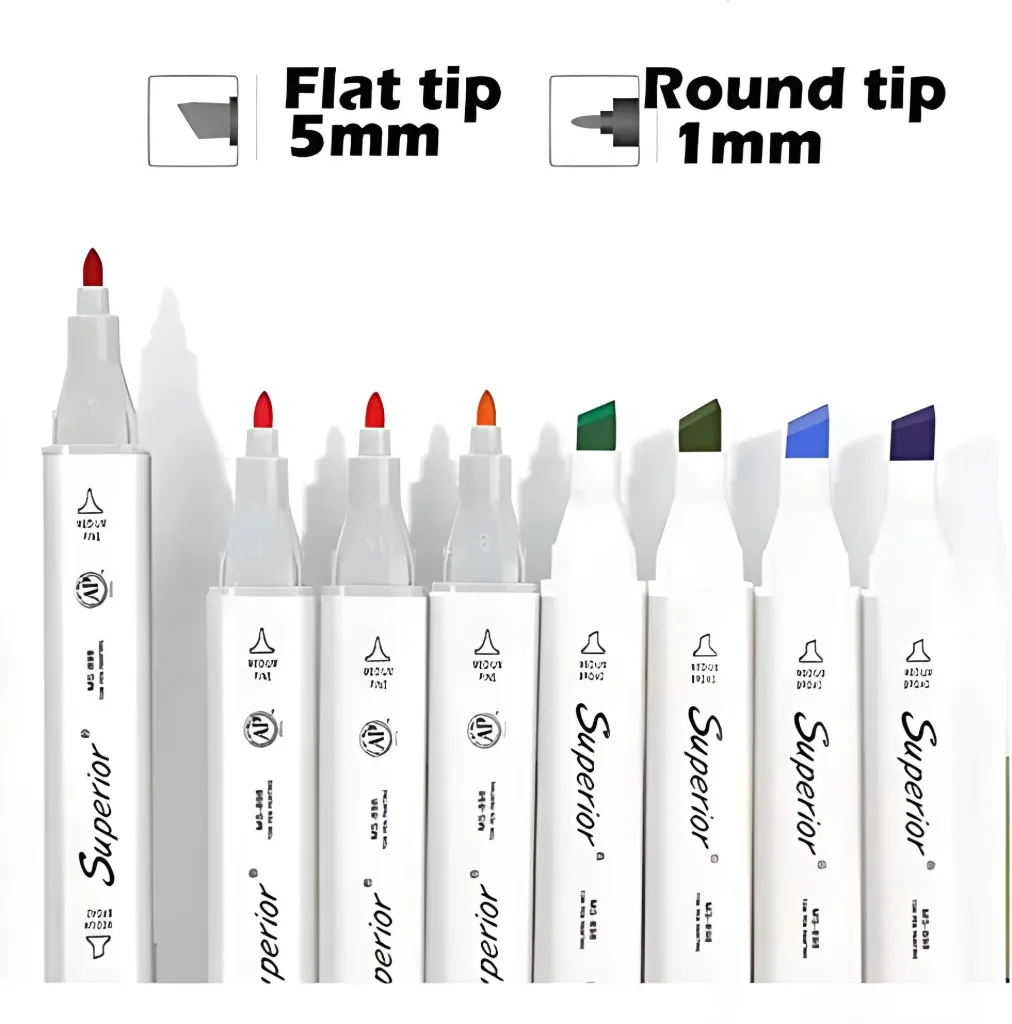 [PEN-MRK-SUP-4] قلم ماركر سوبيريور تاتش، طرف مزدوج، رقم 4